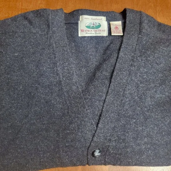 Weymouth Hunt ~ Sz L ~ Lambs’ Wool ~ Cardigan/Sweater ~ Excellent/New ConditIon - Picture 4 of 7